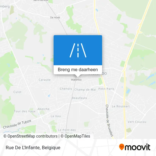 Rue De L'Infante kaart