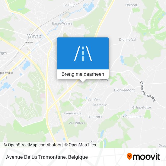 Avenue De La Tramontane kaart