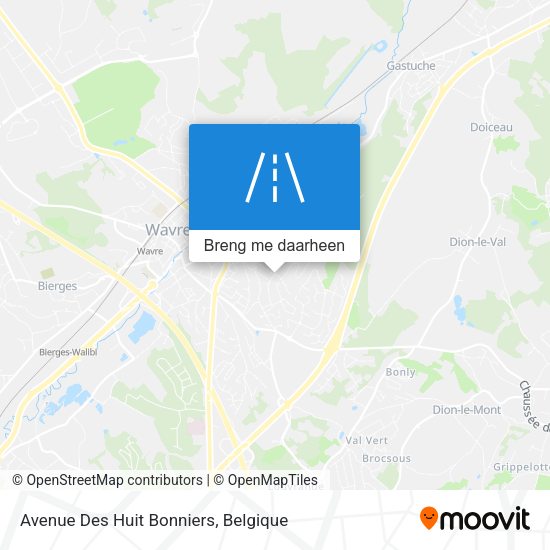 Avenue Des Huit Bonniers kaart