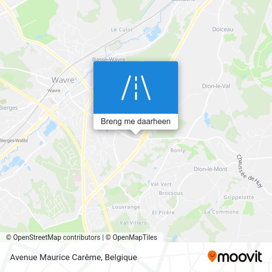 Avenue Maurice Carême kaart