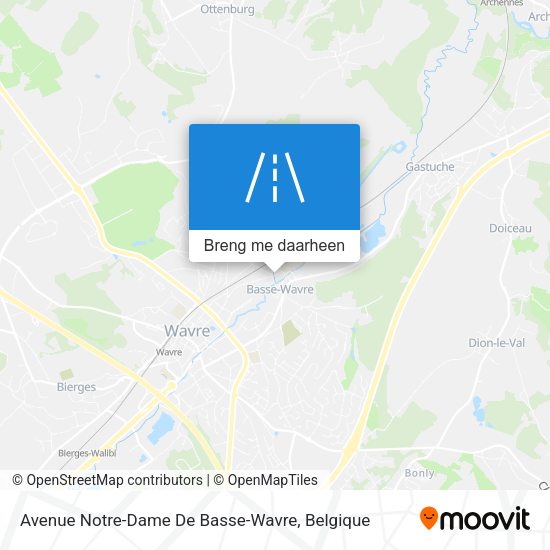 Avenue Notre-Dame De Basse-Wavre kaart