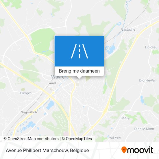 Avenue Philibert Marschouw kaart