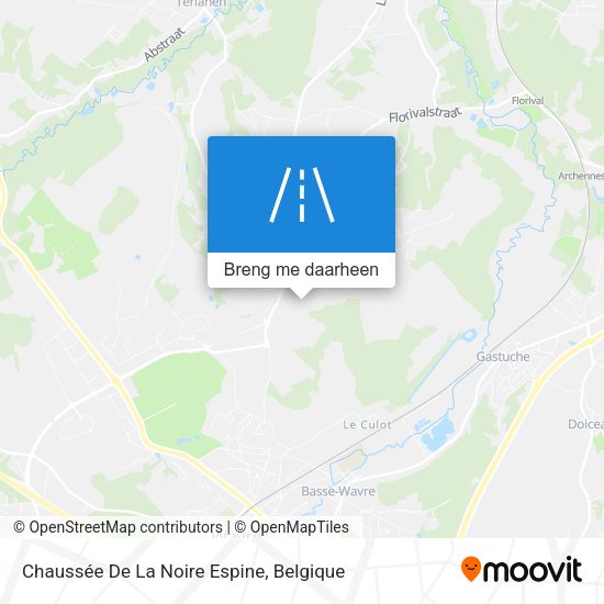 Chaussée De La Noire Espine kaart