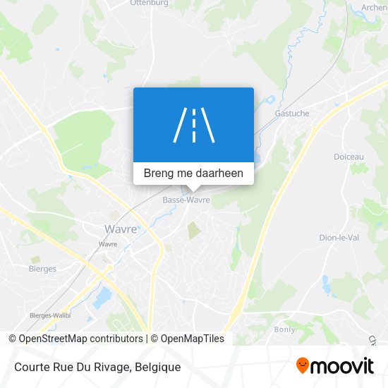 Courte Rue Du Rivage kaart