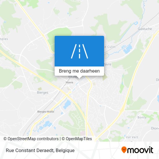Rue Constant Deraedt kaart