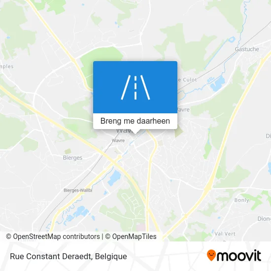 Rue Constant Deraedt kaart