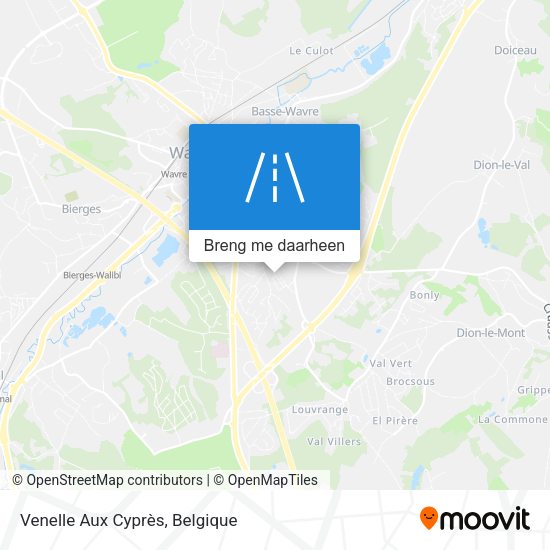 Venelle Aux Cyprès kaart