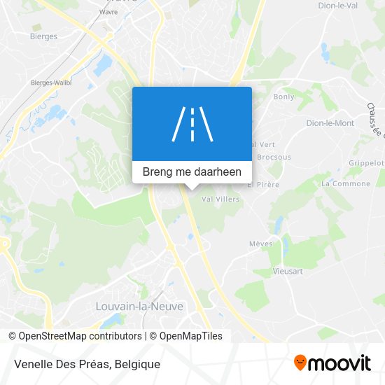 Venelle Des Préas kaart