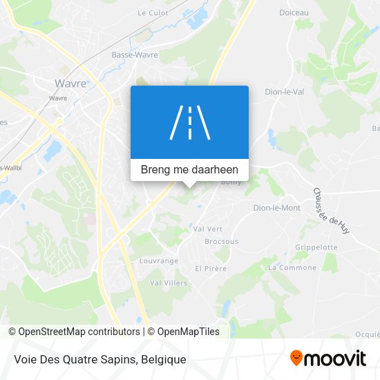 Voie Des Quatre Sapins kaart
