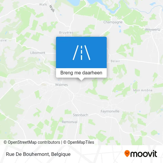 Rue De Bouhemont kaart