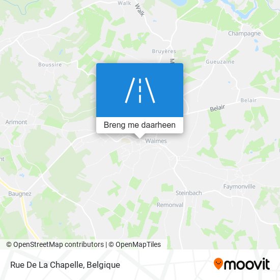 Rue De La Chapelle kaart