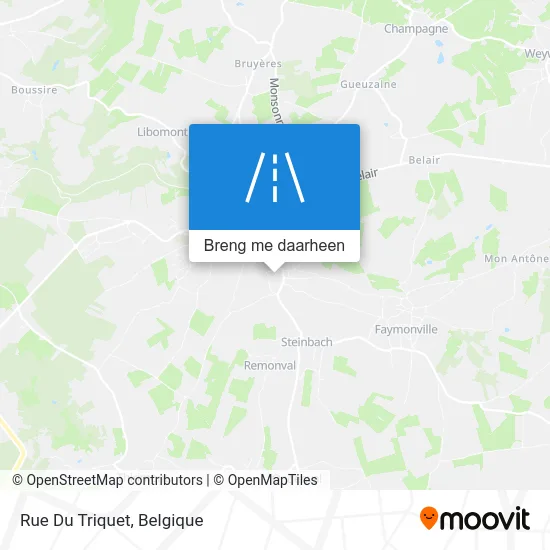 Rue Du Triquet kaart