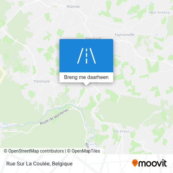 Rue Sur La Coulée kaart