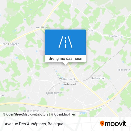 Avenue Des Aubépines kaart