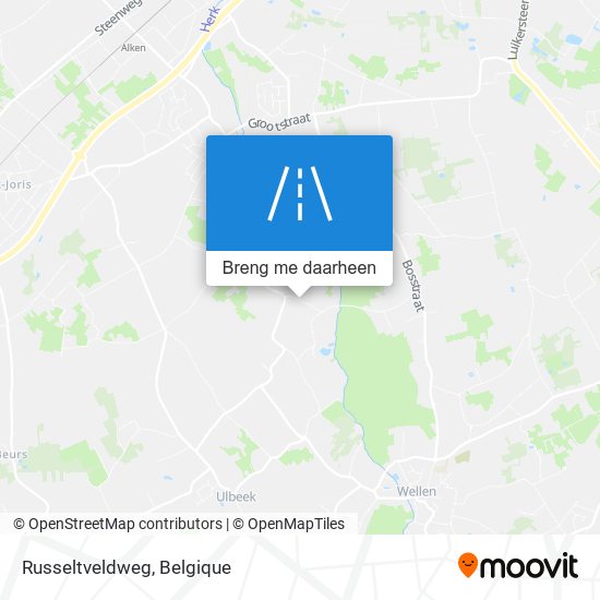 Russeltveldweg kaart