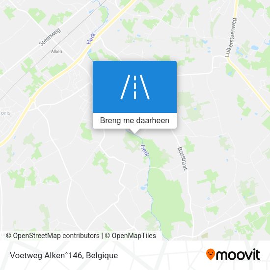 Voetweg Alken°146 kaart