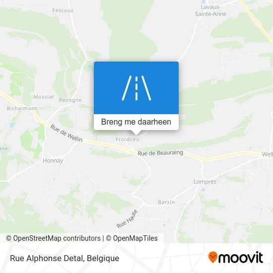 Rue Alphonse Detal kaart