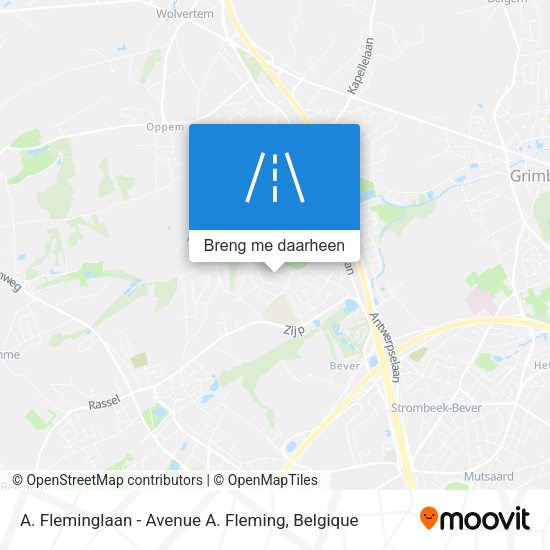 A. Fleminglaan - Avenue A. Fleming kaart