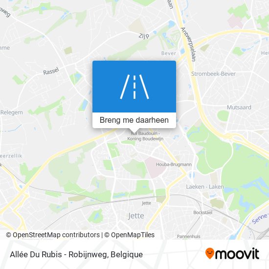 Allée Du Rubis - Robijnweg kaart