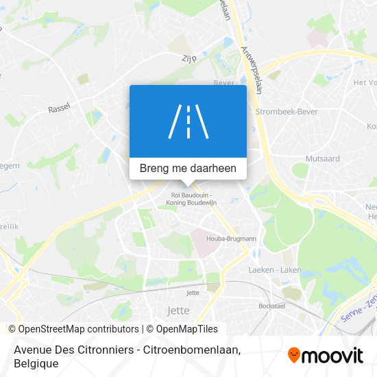 Avenue Des Citronniers - Citroenbomenlaan kaart