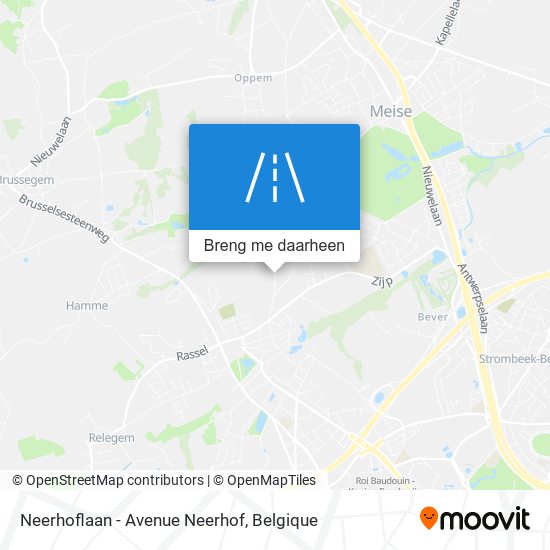Neerhoflaan - Avenue Neerhof kaart