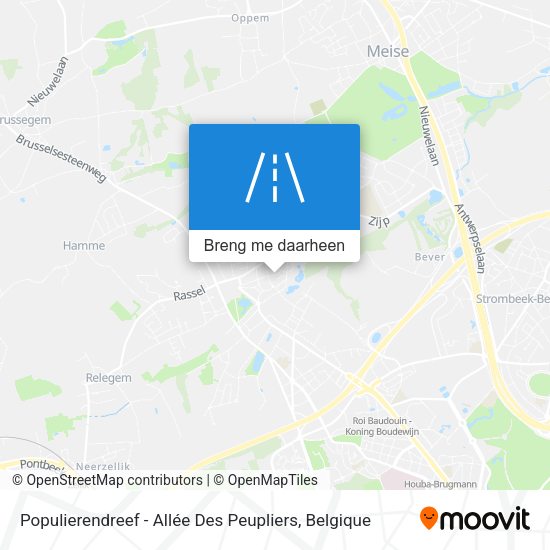Populierendreef - Allée Des Peupliers kaart