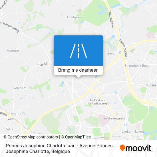 Princes Josephine Charlottelaan - Avenue Princes Josephine Charlotte kaart