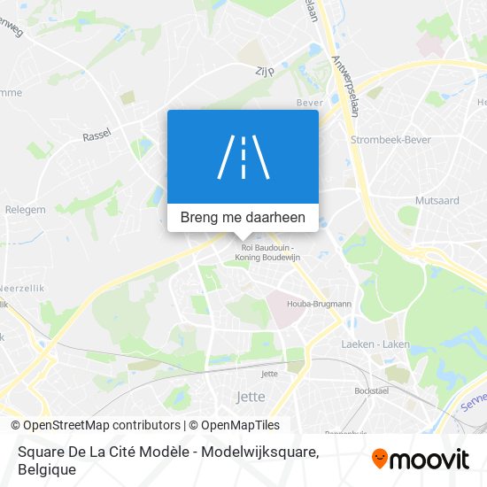 Square De La Cité Modèle - Modelwijksquare kaart