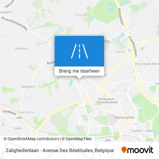 Zalighedenlaan - Avenue Des Béatitudes kaart