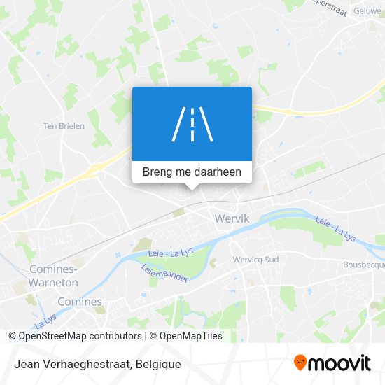 Jean Verhaeghestraat kaart