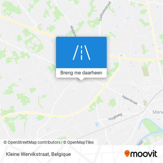 Kleine Wervikstraat kaart