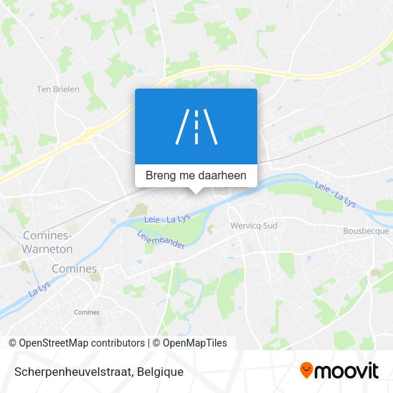 Scherpenheuvelstraat kaart