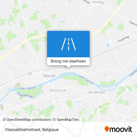 Vlassebloemstraat kaart