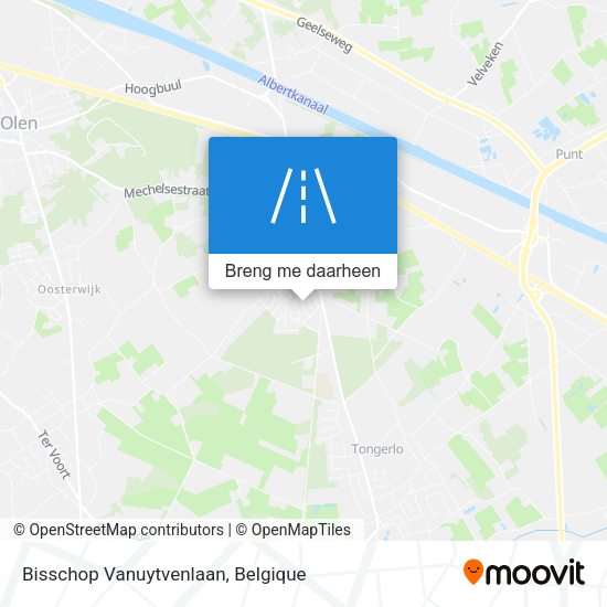 Bisschop Vanuytvenlaan kaart