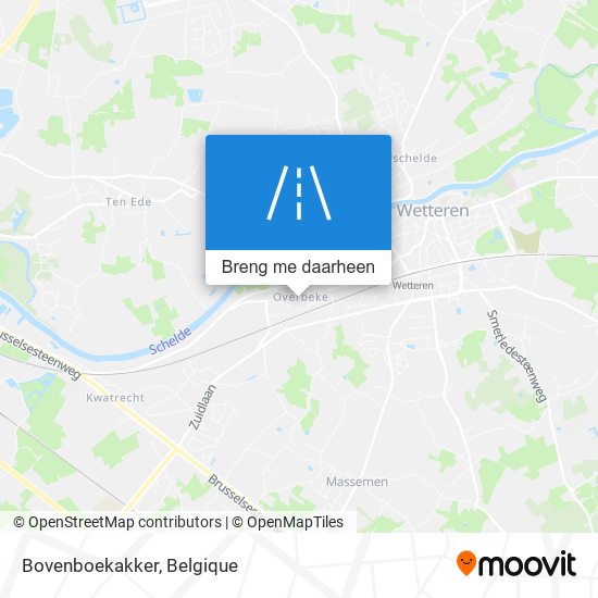 Bovenboekakker kaart