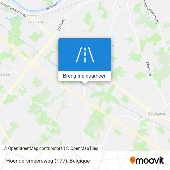 Hoendersmeersweg (T77) kaart