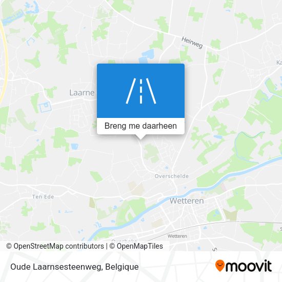Oude Laarnsesteenweg kaart