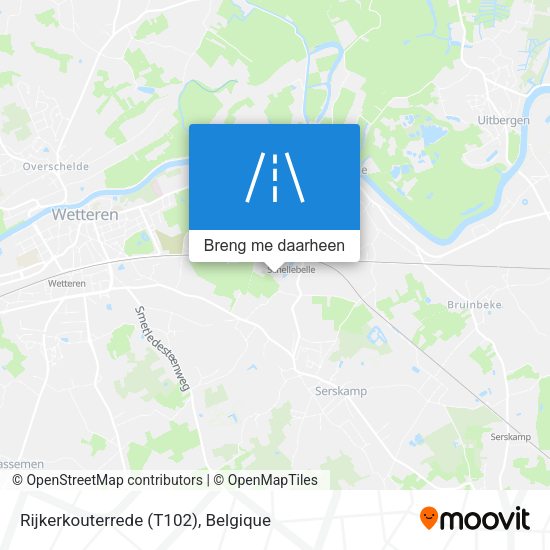 Rijkerkouterrede (T102) kaart