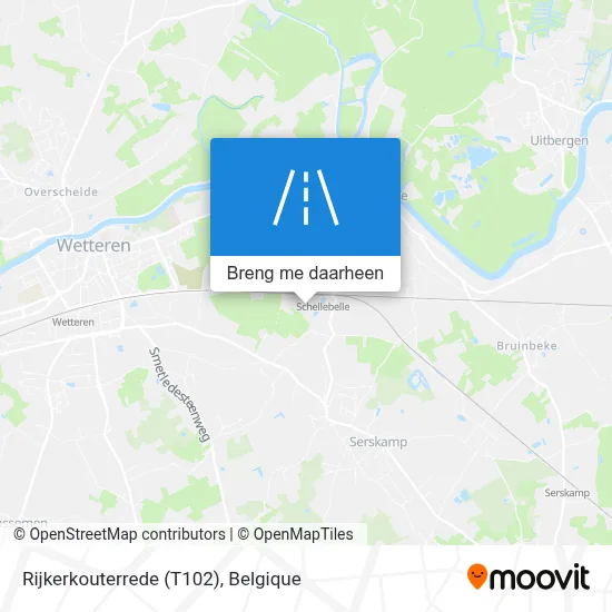 Rijkerkouterrede (T102) kaart