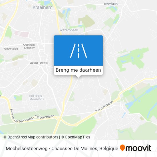 Mechelsesteenweg - Chaussée De Malines kaart