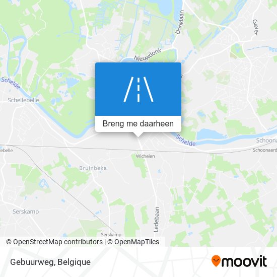 Gebuurweg kaart