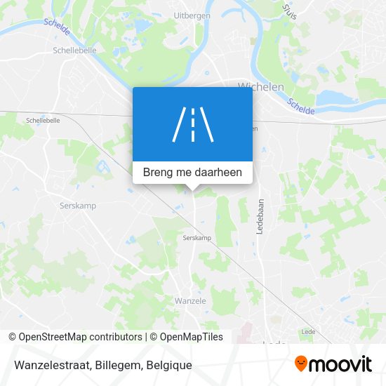 Wanzelestraat, Billegem kaart