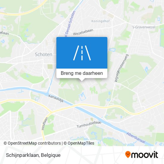 Schijnparklaan kaart