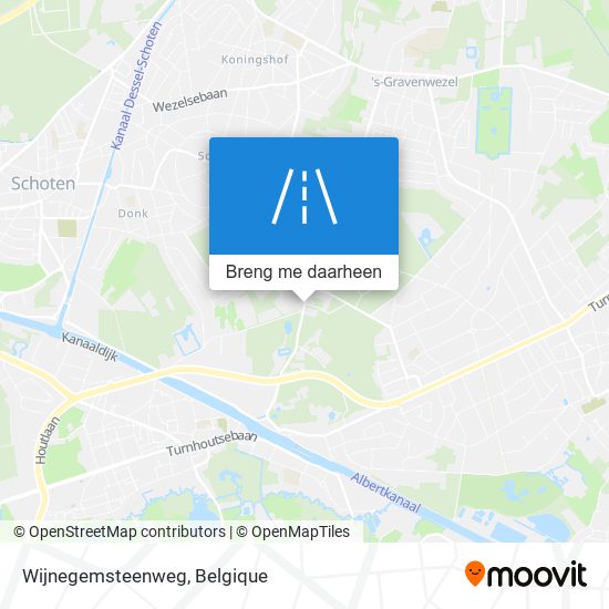 Wijnegemsteenweg kaart