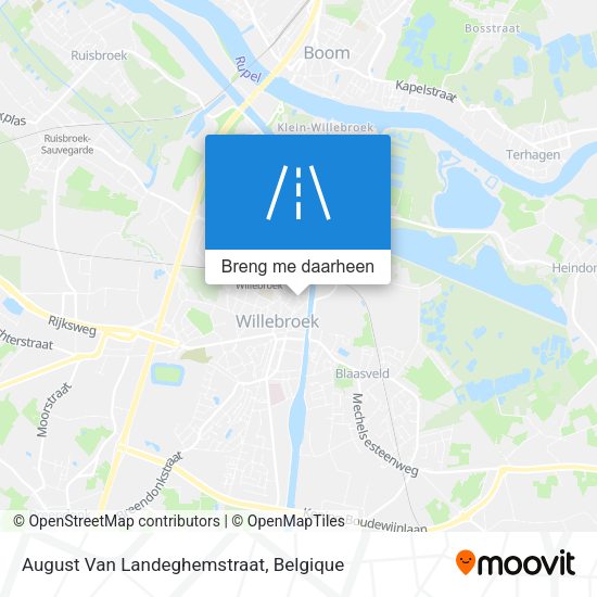 August Van Landeghemstraat kaart