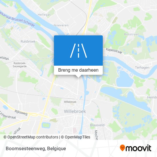 Boomsesteenweg kaart