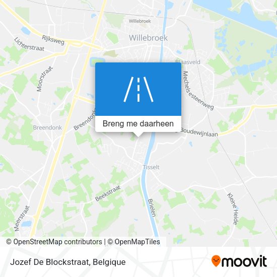 Jozef De Blockstraat kaart