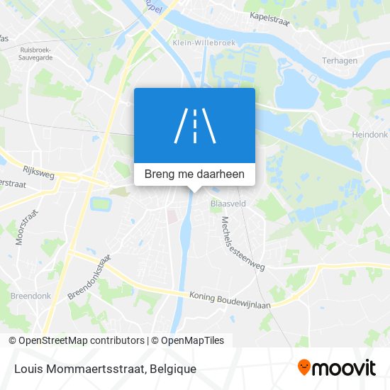 Louis Mommaertsstraat kaart