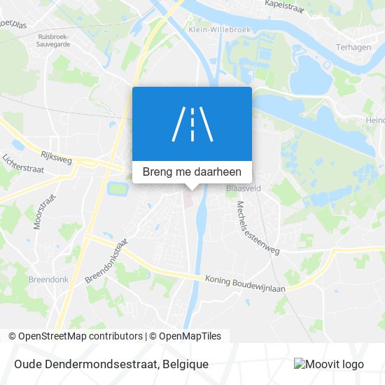Oude Dendermondsestraat kaart