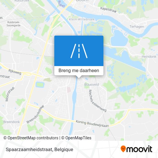 Spaarzaamheidstraat kaart